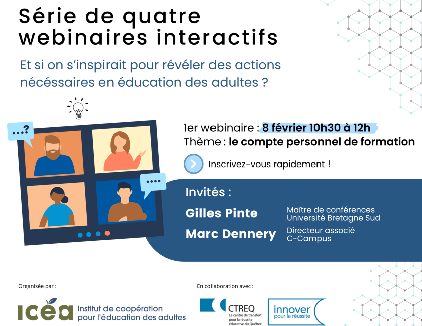Annonce série de webinaires