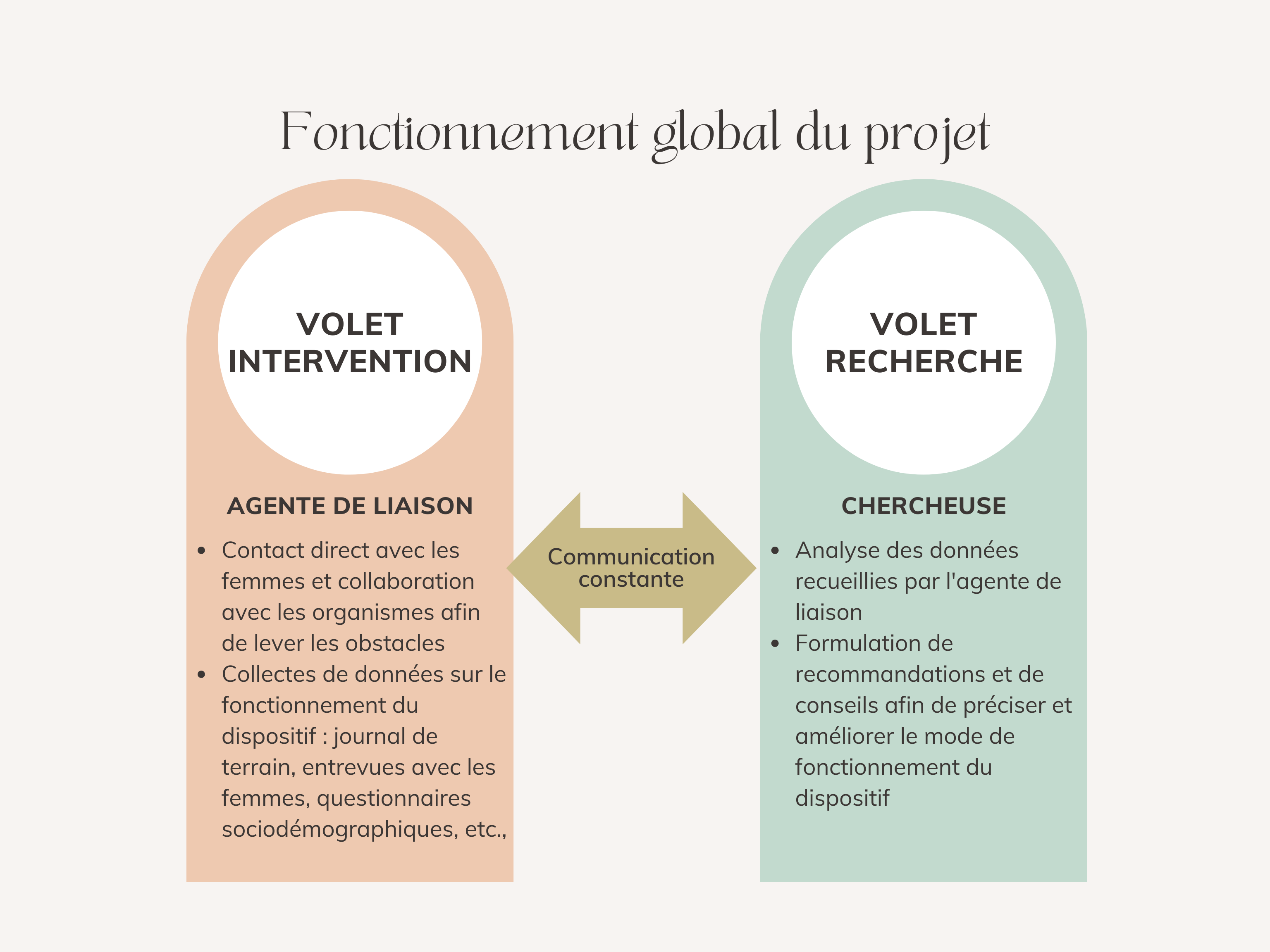 Figure présentant le fonctionnement global du projet
